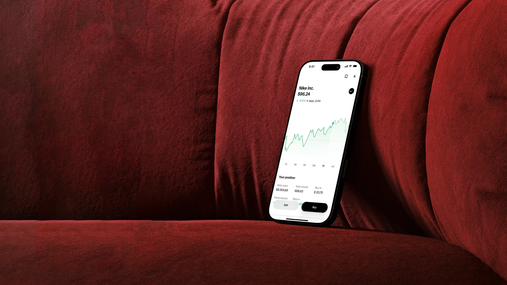 nsave investment tab nike stock detail view